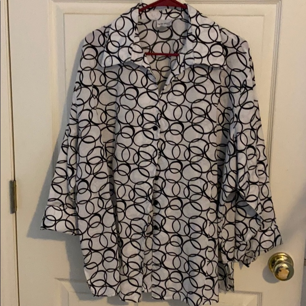Nice Black and White Harve Benard Blouse